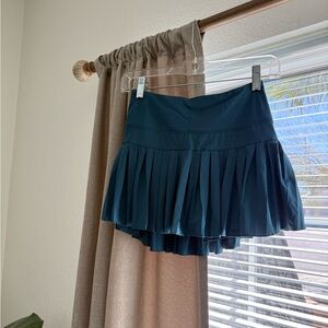 Teal Pleated Women's Skort